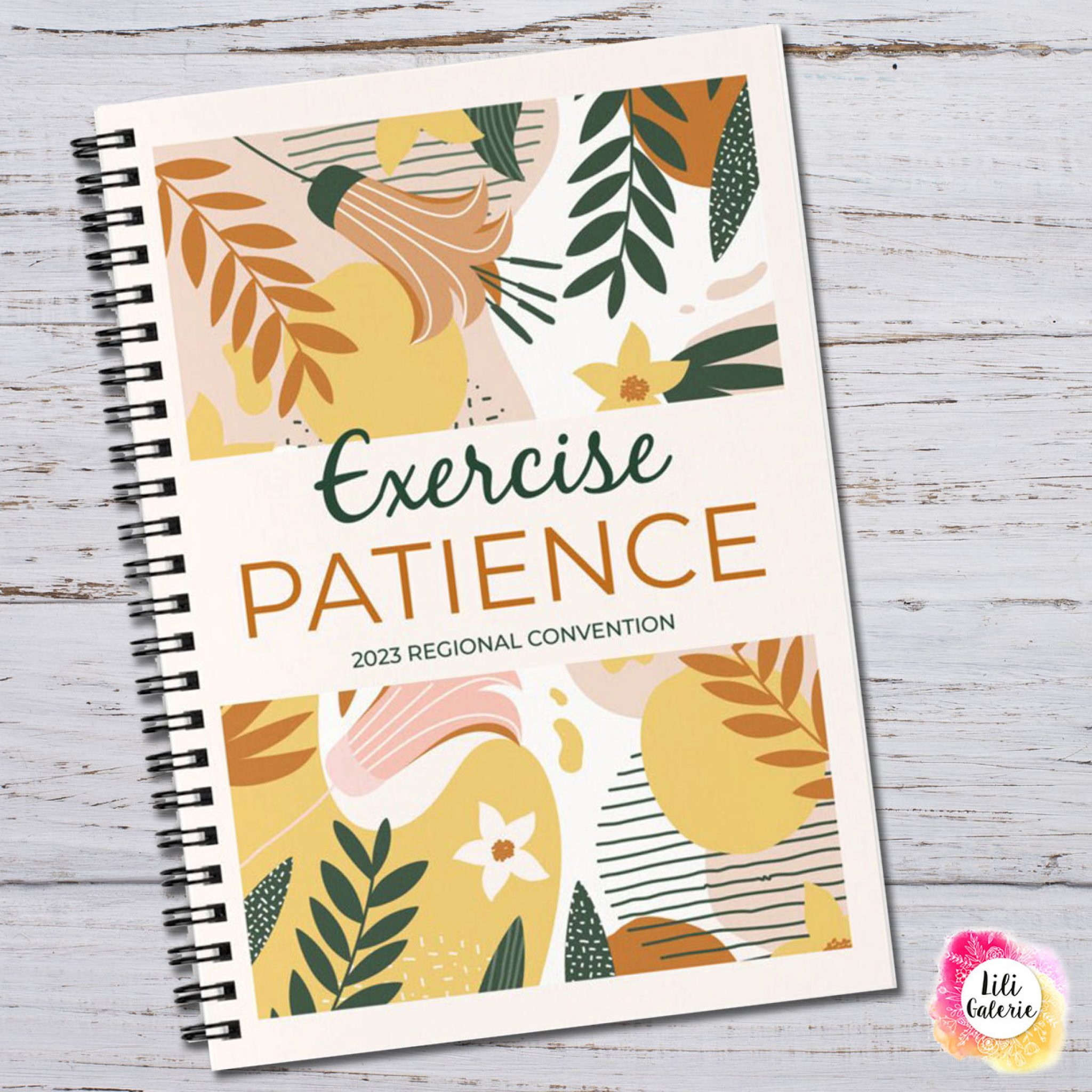 Convention Notebook “Exercise Patience” 2023 JW Digital print I